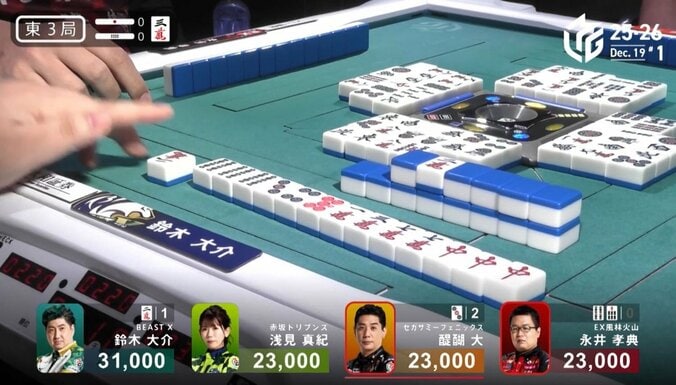 【映像】さすがブルドーザー…2軒リーチを粉砕したダマテン満貫