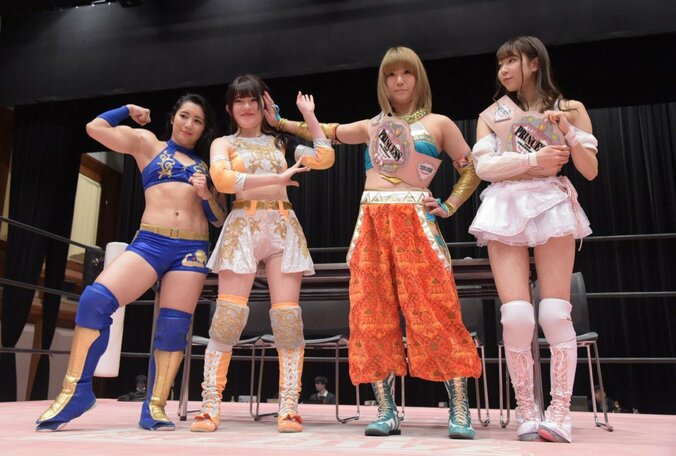 東京女子“マッスルJK”タッグ、AEW参戦の王者・坂崎ユカに挑戦！　坂崎「ベルト持ってアメリカへ」 1枚目