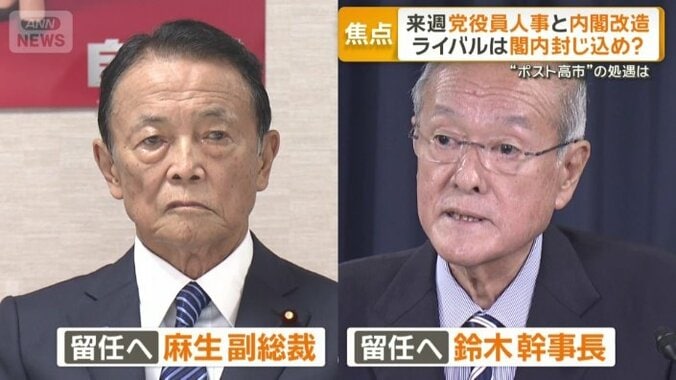 麻生副総裁と鈴木幹事長