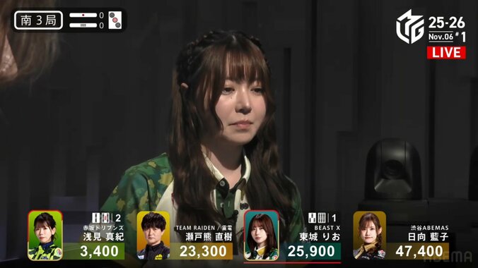 アガリたい！ツモ番の度に変わる美女雀士の表情