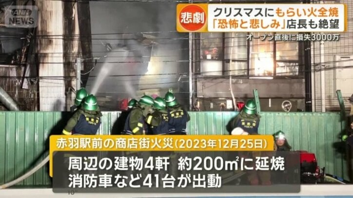 火元は赤羽駅近くの焼肉店