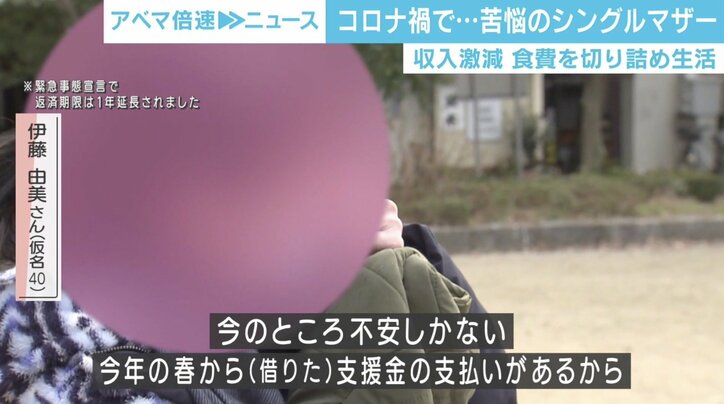 いま死んじゃったら楽なのかな コロナ禍で収入減少 食費切り詰め生活 苦悩のシングルマザー 国内 Abema Times