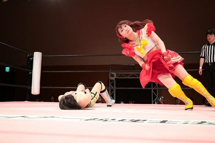 沙希様、伊藤麻希に善戦! アプガ(プロレス)、フェス出演と同時にリングでも全開