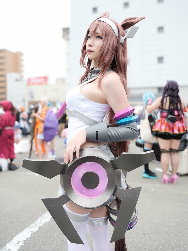 [Photos/Images] Serious Craftsmanship Using LEDs! Realistically Shining Mihono Bourbon Cosplay from Umamusume 1st