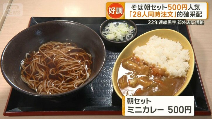 朝セット　ミニカレー　500円