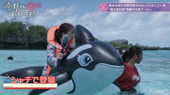 堀未央奈、海中で魚に怯えプチパニックに…対抗策として選んだ乗り物は“最強の海の生き物”