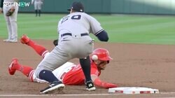 大谷翔平の同僚ネトがまた受難！前日の“顎強打”に続き今度は牽制球が頭を直撃するアクシデント　無事アピールには「かわいすぎる」の声