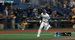 放送事故レベル！ “魔改造”大谷翔平が爆速スピードで神ホームインする瞬間　速すぎるベースランニングが話題に「めっちゃ速いw」「今季は走る気満々だな」