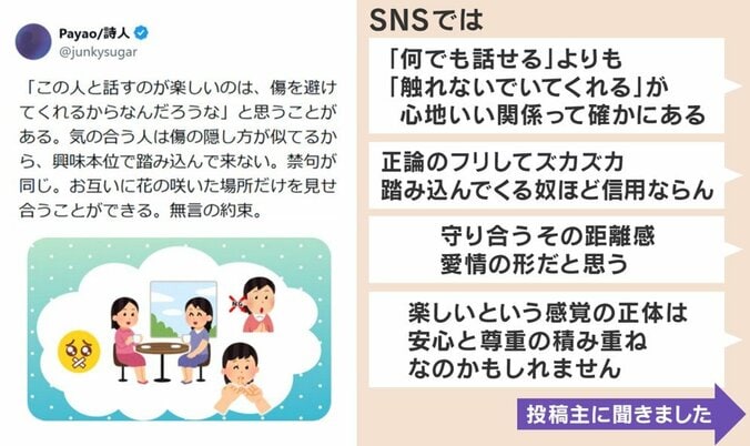人間関係における“無言の約束”