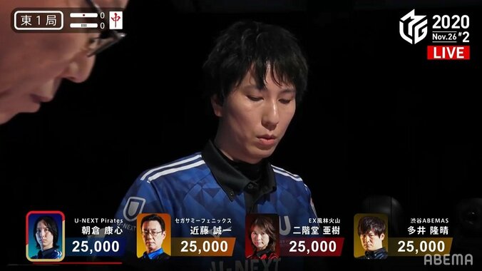 さらばアミバ！朝倉康心、心機一転で長髪バッサリ 所作も変更「イケメンになった」と好印象／麻雀・Mリーグ 1枚目