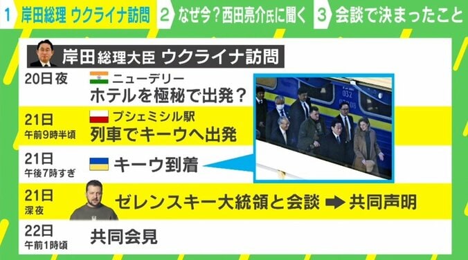 岸田総理の電撃訪問 西田亮介氏に聞く「政治的決断」の背景事情 1枚目