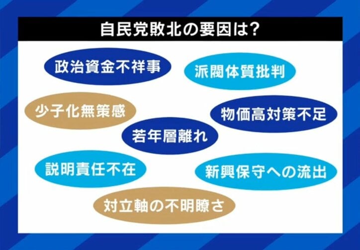 自民党の敗因は