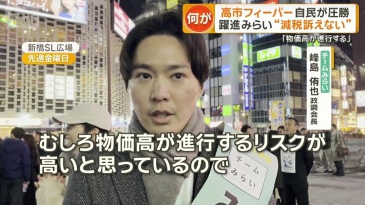 チームみらい　峰島侑也政調会長