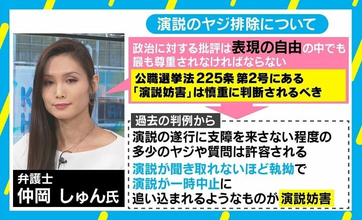 演説中のヤジは表現の自由?選挙妨害? 柴山大臣の発言で物議 警察の予防的介入に警鐘も