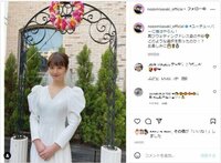 「圧倒的女神!!」佐々木希のクラシカルな純白ウェディングドレス姿にファン悶絶