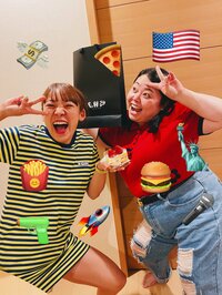 フワちゃん、渡米前の渡辺直美とのお茶目な2ショットを公開 「すごく楽しそう」「良い写真」と反響