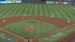 えっ、入った…？ 大谷翔平、9号高速弾で“まさかの光景”「ありえない」「エグすぎ」 外野手が“混乱”→低角度ライナーが頭上を爆速通過