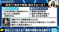 面接で説明すると落とされてしまう。“何ができるか”を見てほしい…働きたくても働けない、病気や障害に悩む就活生たち #アベマ就活特番