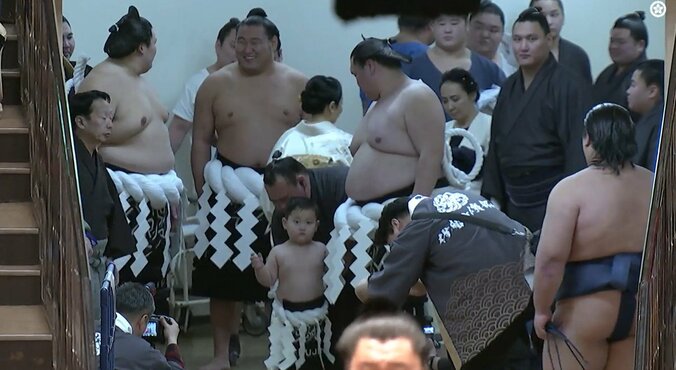 最高の笑顔を見せる豊昇龍