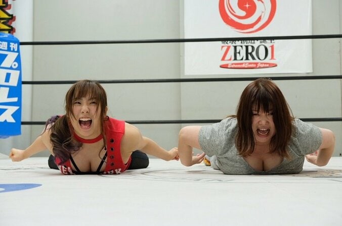 取材陣驚愕！「ケリでも乳でも一番になりたい」まなせゆうな、のの子と公開特訓 2枚目