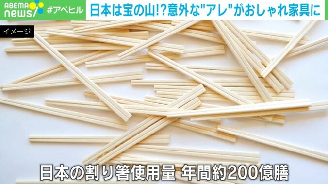 日本の割り箸使用量は年間約200億膳