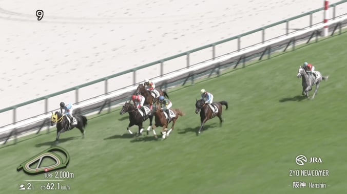 【映像】芦毛の馬体と勝ち方が“父そっくり”注目ホース（レースの様子）