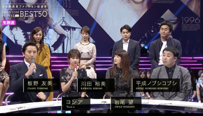 投票総数21万4,200票の中から1位に輝くのは？ 安室奈美恵ファッション総選挙が放送スタート 4枚目