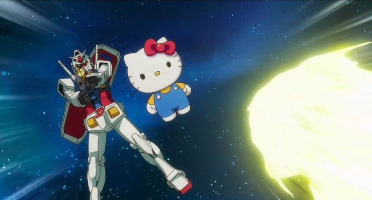 第1話は137万回再生！「ガンダムvsハローキティ」第2話公開　キティが絶体絶命のピンチ？