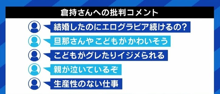 倉持由香、「グラビア続けて旦那や子どもがかわいそう」に対する返しが話題 「なぜ外野が勝手に代弁するのか。私にとっては“生きがい・生き様”だ」