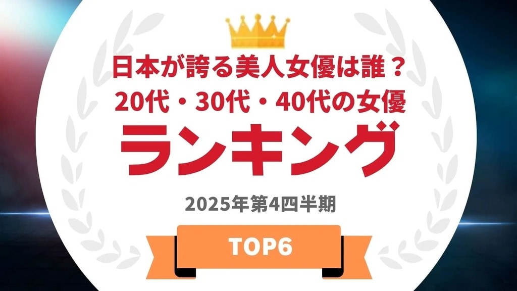 20代・30代・40代の美人女優ランキングを発表…今田美桜や佐々木希らがランクイン【タレントパワーランキング】