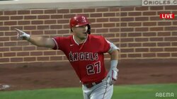 ショーヘイ、あそこなら入るぜ！トラウト、HR対策で下がったレフトフェンスを避けてポール際に24号3ラン「完全復活！」「HR拒否フェンス」