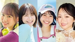 ひまひま、井上栞那、二色冬香、Lilsae 個性あふれるZ世代4人のグラビア 『ヤンマガ』登場