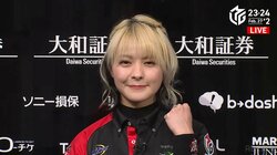 「もうラスは引けない」チームのキーマン・二階堂亜樹が薄氷の逃げ切り勝利、セミファイナル進出へ「コツコツ返していく」／麻雀・Mリーグ