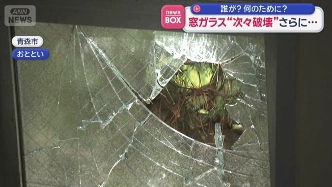 窓ガラスには「穴」と「ひび」