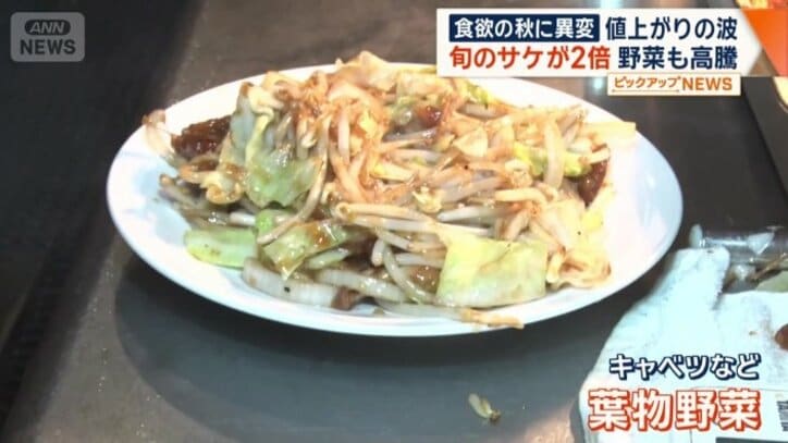 キャベツなどの葉物野菜も高騰