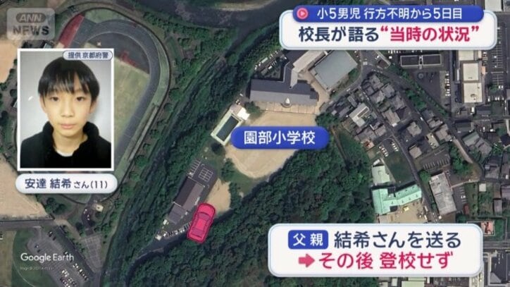 父親が車で送るも登校せず