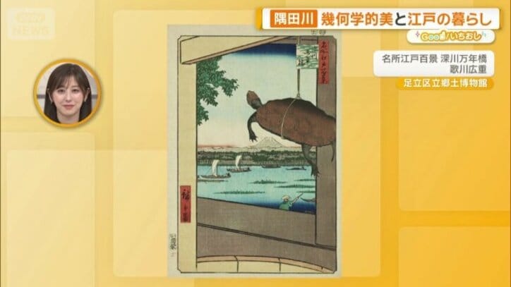広重の「名所江戸百景　深川万年橋」