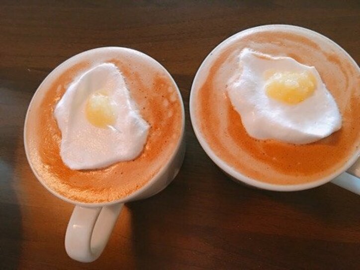 元タリーズ店長の芸人が開発した“目玉焼きラテ”に反響「皆さん飲みに来てね」