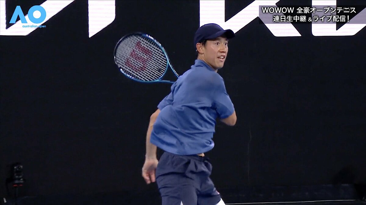 錦織圭も思わず「カモン！」 逆を突く“技ありショット”に対戦相手は