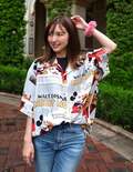 「かわいすぎ」真野恵里菜、夫・柴崎岳からのプレゼント“ミッキー柄シャツ”でディズニーへ 「岳さんセンスがある～」「シャツ似合ってますね」など反響