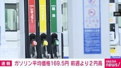 ガソリン平均価格169.5円 前週より2円高