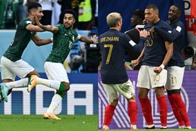 【W杯｜22日結果まとめ】サウジアラビアが世紀の大金星、前回王者は鮮やかな逆転勝利で好スタート