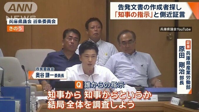 百条委員会 奥谷謙一委員長