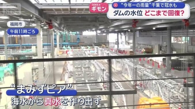 海水から真水を作り出す施設