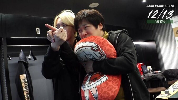 とにかく熱い渋谷ABEMAS控え室