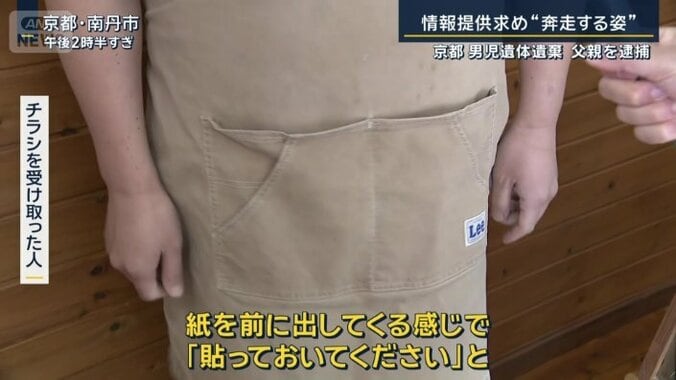 チラシを受け取った人