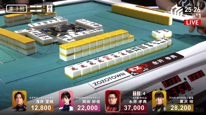 「強い人のツモの来方」永井孝典、余裕で決める親跳満