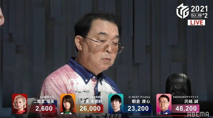 リーグ最年長・沢崎誠が自身初戦で初勝利 大不振の去年は「忘れちゃいました」とニッコニコ/麻雀・Mリーグ