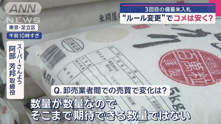 「そこまで期待できる数量ではない」
