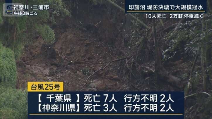 台風25号による死者